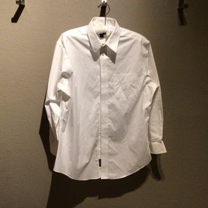 Jos. A. Bank tailored fit button up white shirt